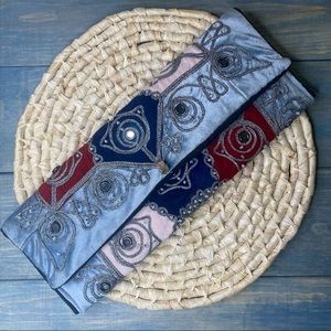 Vintage Embroidered Clutch